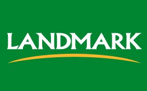 Landmark logo on green